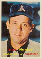 1957 Topps #207 Billy Hunter Baseball Card