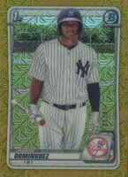 2020 Bowman Chrome Mega Box #BCP8 Jasson Dominguez Gold Refractor Baseball Card