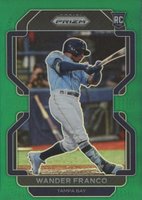 2022 Panini Prizm #54 Wander Franco Green Prizm Baseball Card