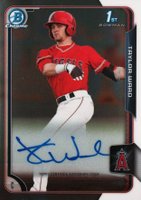 2015 Bowman Chrome Draft Pick Autograph #BCATW Taylor Ward Baseball Card