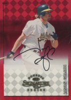 1998 Donruss Signature # Jason Giambi Autograph Baseball Card