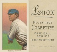1909 White Borders Lenox-Black #417 Nap Rucker Throwing Baseball Card