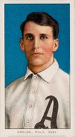 1909 White Borders Cycle 350 #265 Harry Krause Portrait Baseball Card