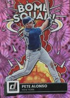 2022 Panini Donruss Bomb Squad #BS7 Pete Alonso Pink Fireworks Baseball Card