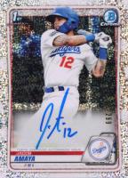 2020 Bowman Chrome Prospect Autographs #CPAJA Jacob Amaya Speckle Refractor Baseball Card