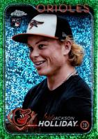 2024 Topps Chrome Update #USC200 Jackson Holliday SP-Green Speckle Baseball Card