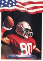 1992 All-World #152 Jerry Rice Football Card