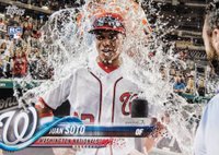 2018 Topps Update #US300 Juan Soto Gatorade Bath-5X7 Baseball Card