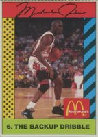 1990 McDonald's Michael Jordan #6 Michael Jordan The Backup Dribble Basketball Card