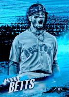 2018 Topps Fire Hot Starts #HS-17 Mookie Betts Blue Chip Baseball Card