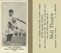 1916 Mall Theatre #174 Joe Tinker Baseball Card