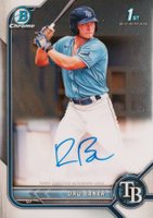 2022 Bowman Chrome Prospect Autographs #CPADB Dru Baker Baseball Card
