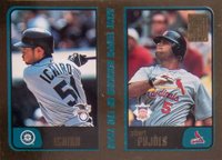 2001 Topps Traded #T99 Albert Pujols/Ichiro Gold Baseball Card