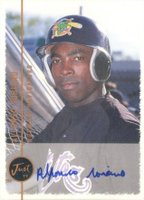1999 Just Autographs # Alfonso Soriano Baseball Card