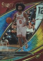 2019 Panini Select #242 Coby White Tie-Dye Prizm Basketball Card