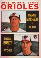 2013 Topps Heritage Chrome #HC94 Dylan Bundy/Manny Machado Refractor Baseball Card