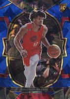 2022 Panini Select #71 Shaedon Sharpe Blue Cracked Ice Basketball Card
