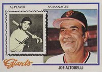 1978 Topps #256 Joe Altobelli Baseball Card