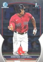 2023 Bowman Draft #BDC125 Kristian Campbell Chrome Baseball Card