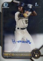 2022 Bowman Chrome Prospect Autographs #CPAHM Hendry Mendez Baseball Card