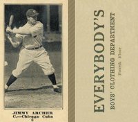 1916 Everybody's #6 Jimmy Archer Baseball Card