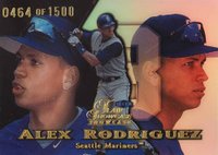 1999 Flair Showcase #14 Alex Rodriguez Row 1 Baseball Card