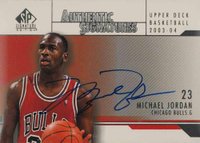 2003 SP Signature Authentic Signature #AS-MJ Michael Jordan Basketball Card
