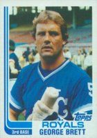 1982 Topps #200 George Brett Blackless Baseball Card