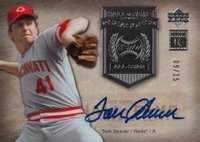 2005 Upper Deck Hall of Fame Seasons #HFSTS2 Tom Seaver Autograph-Silver Baseball Card