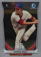 2014 Bowman Draft Picks #CDP4 Aaron Nola Chrome Baseball Card