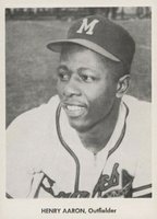1957 Milwaukee Braves Picture Pack # Hank Aaron Baseball Card