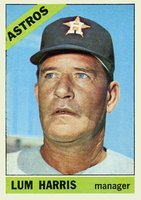 1966 Topps #147 Lum Harris Baseball Card