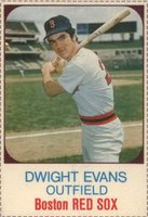 1975 Hostess #18 Dwight Evans Hand Cut Baseball Card