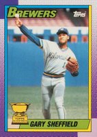 1990 Topps Tiffany #718 Gary Sheffield Baseball Card