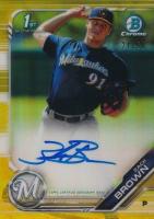2019 Bowman Chrome Prospects Autographs #CPAZB Zack Brown Gold Refractor Baseball Card