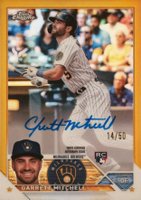 2023 Topps Chrome Update Autograph #RAGM Garrett Mitchell Gold Baseball Card