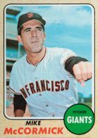 1968 Topps #400w Mike McCormick White Team Baseball Card
