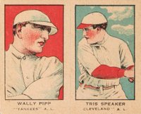 1921 Strip Card # Wally Pipp/Tris Speaker Panel Baseball Card