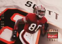 1995 Skybox Premium #151 Jerry Rice/Darney Scott Football Card