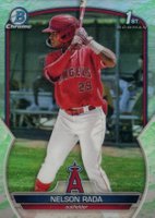 2023 Bowman Chrome Prospects #BCP132 Nelson Rada Lunar Glow Refractor Baseball Card