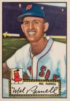 1952 Topps #30b Mel Parnell Black Back Baseball Card