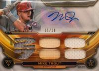 2019 Topps Triple Threads Autograph Relics #MT1 Mike Trout Baseball Card