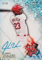 2021 Bowman Sterling Prospect Autographs #BSPAJW Jordan Walker Speckle Refractor Baseball Card