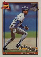 1991 Topps Desert Shield #634 Henry Cotto Baseball Card