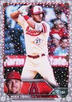 2023 Topps Holiday #H27 Mike Trout Metallic Baseball Card
