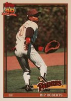 1991 Topps Tiffany #538 Bip Roberts Baseball Card