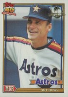 1991 Topps Desert Shield #51 Art Howe Baseball Card