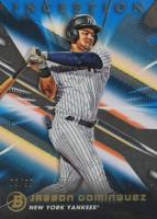 2023 Bowman Inception #38 Jasson Dominguez Blue Foil Baseball Card
