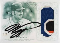 2016 Topps Dynasty Autograph Patches #APMP6 Mike Piazza Parallel /5 Baseball Card