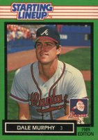 1989 Kenner Starting Lineup # Dale Murphy Baseball Card